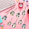8Pcs Little Penguin Diamond Painting Keychain （Double-Sided)