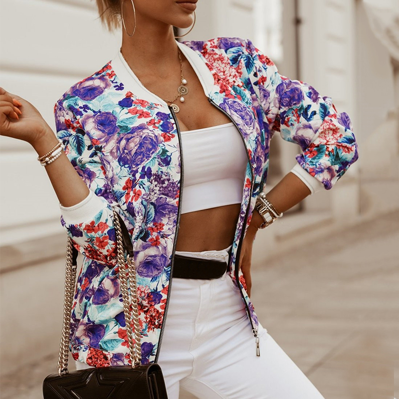 Fashion Casual Printed Short Jacket wearshes