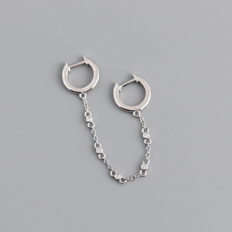 1 Pair Minimalist Geometric Plating Copper Drop Earrings