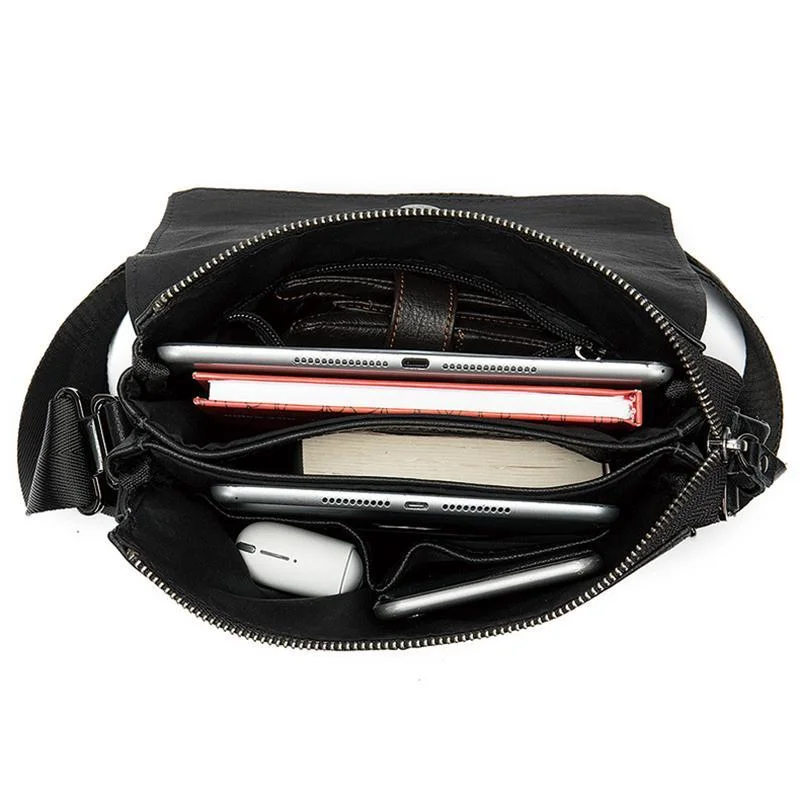 Mens Hipster Messenger Bags Plain Casual Leather Shoulder Bags