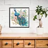 Flower Branch Peacock-Partial Special Shaped Diamond Painting 30*30CM