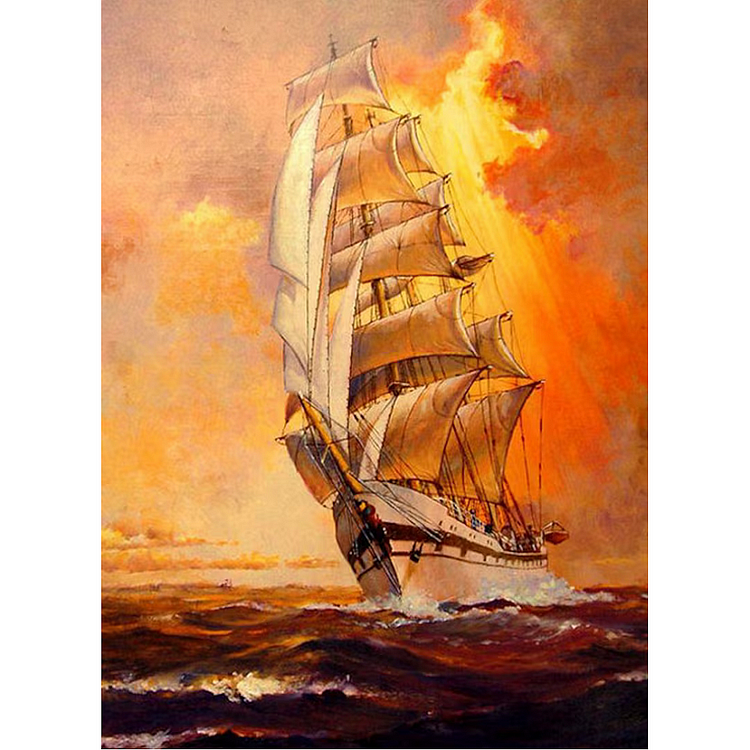 Sea Sailing - Full Square - Diamond Painting (30*40cm)