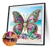 (US Only)4Pcs 30x30cm Beach 5D DIY Special Shape Crystal Partial Diamond Painting Kit