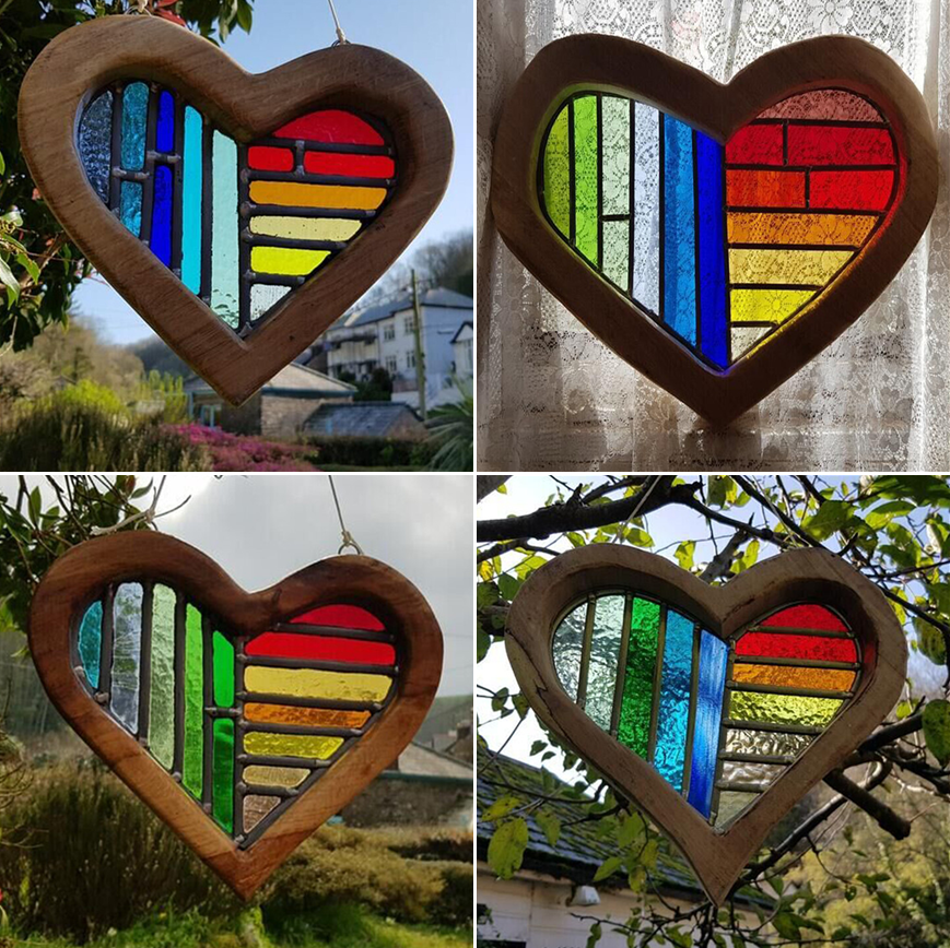 49% OFF❤️Wooden Painted Love Heart Ornaments