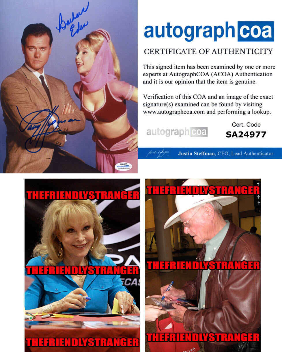 BARBARA EDEN & LARRY HAGMAN signed I DREAM OF JEANNIE