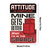Attitude Gets Better In The Garage - Vintage Metal Signs - 20*30cm/30*40cm - Warning