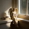 Guardian Angel Shelf Sitter Engraved Memorial Garden Angel Stone Home Decoration
