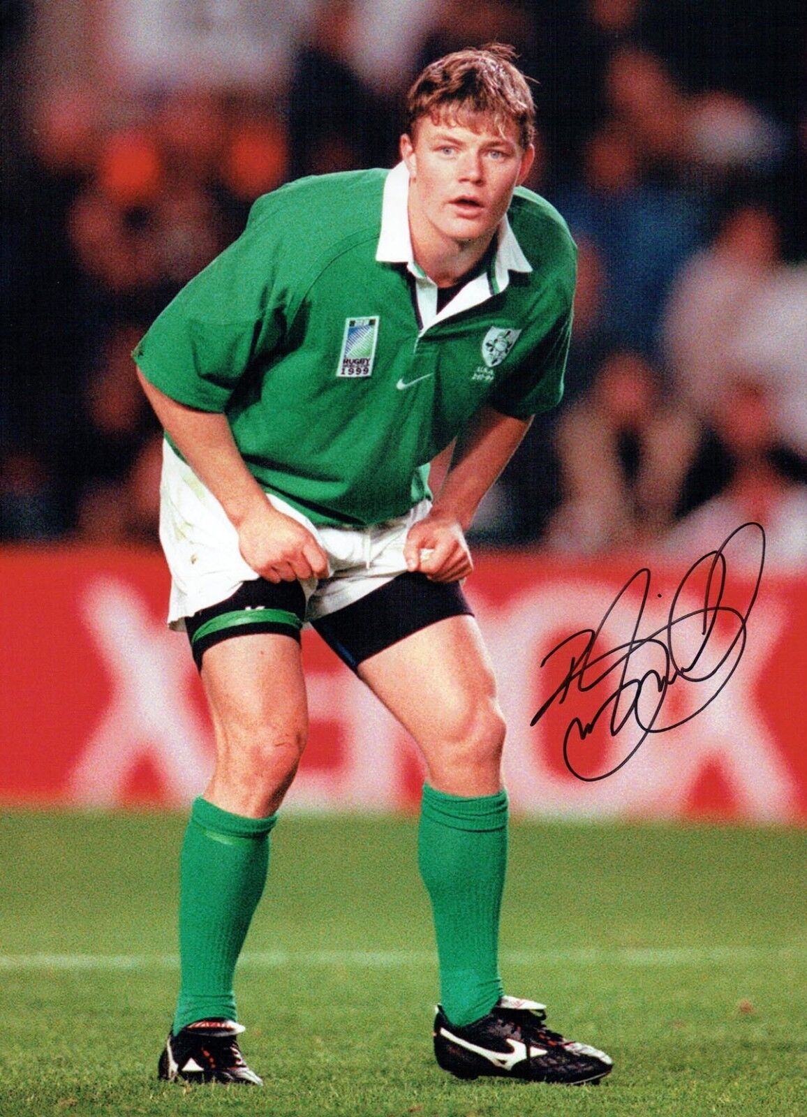 Brian O'DRISCOLL Signed Autograph 16x12 Photo Poster painting 5 AFTAL COA Irish Rugby Legend