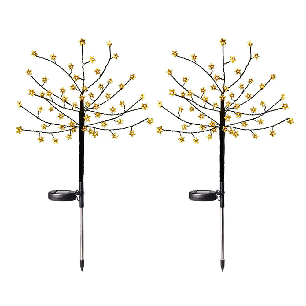 

2pcs 56LED Solar Ground Lamp Garden Lawn Tree Star Landscape Street Decor, 501 Original