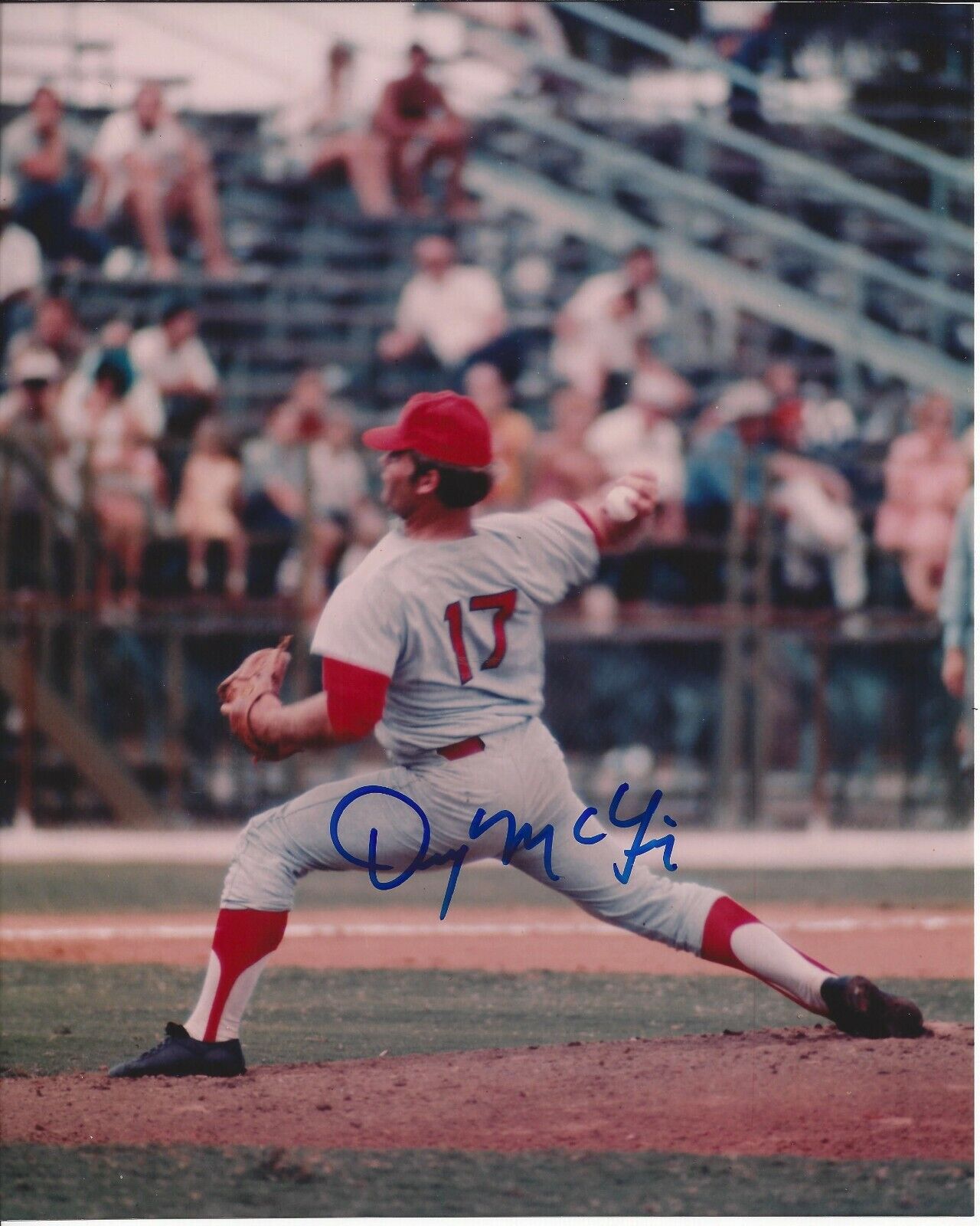 Denny McLain Autographed 8x10 Washington Senators#3