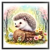 Hedgehog-11CT Stamped Cross Stitch 40*40cm/15.75*15.75in