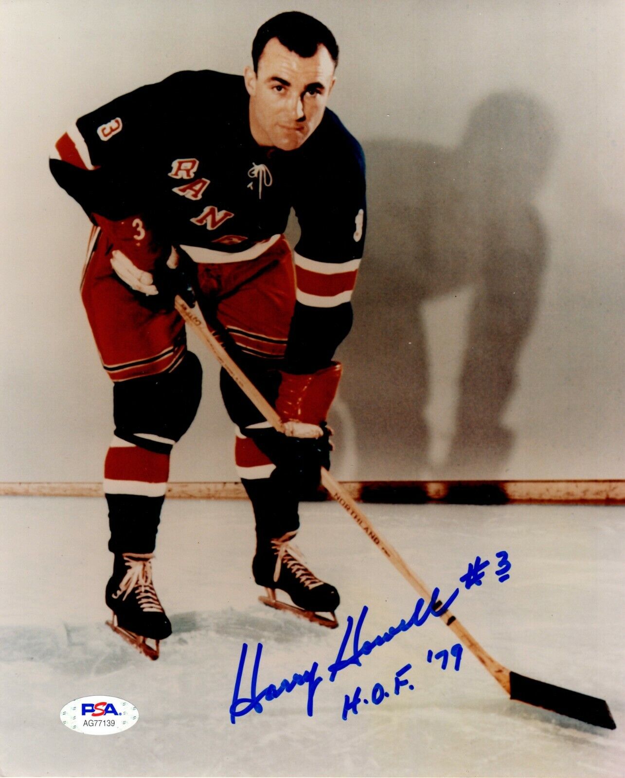 Harry Howell autographed signed inscribed 8x10 Photo Poster painting NHL New York Rangers PSA