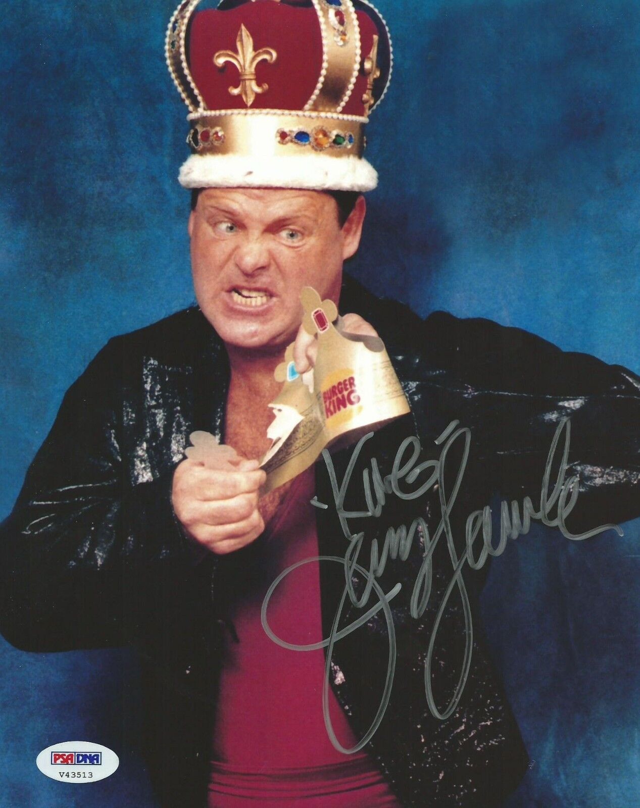 Jerry The King Lawler Signed WWE 8x10 Photo Poster painting PSA/DNA COA Picture Autograph WWF 2