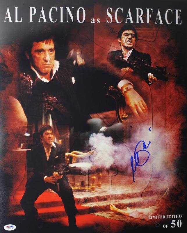 Al Pacino Scarface Signed Authentic 16X20 Ltd Ed Collage Photo Poster painting PSA ITP #5A80144