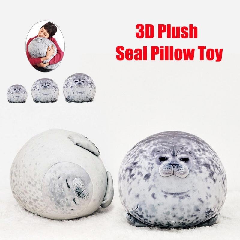 plush seal pillow