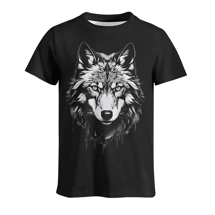 Wolf Shirt Ink Painting