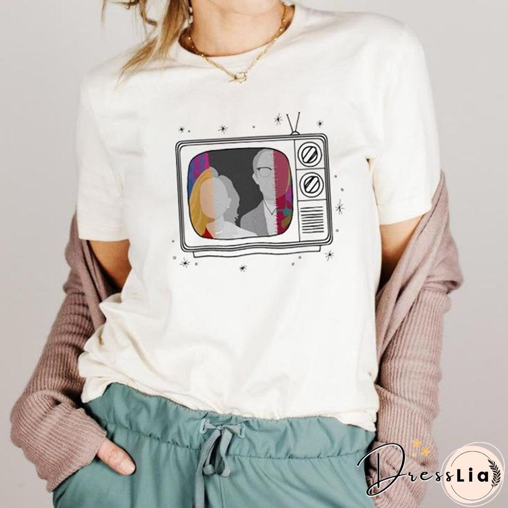 WandaVision Wanda Women Tshirt WandaAnd Vision Couple 1970s Retro Shirts Casual Tops