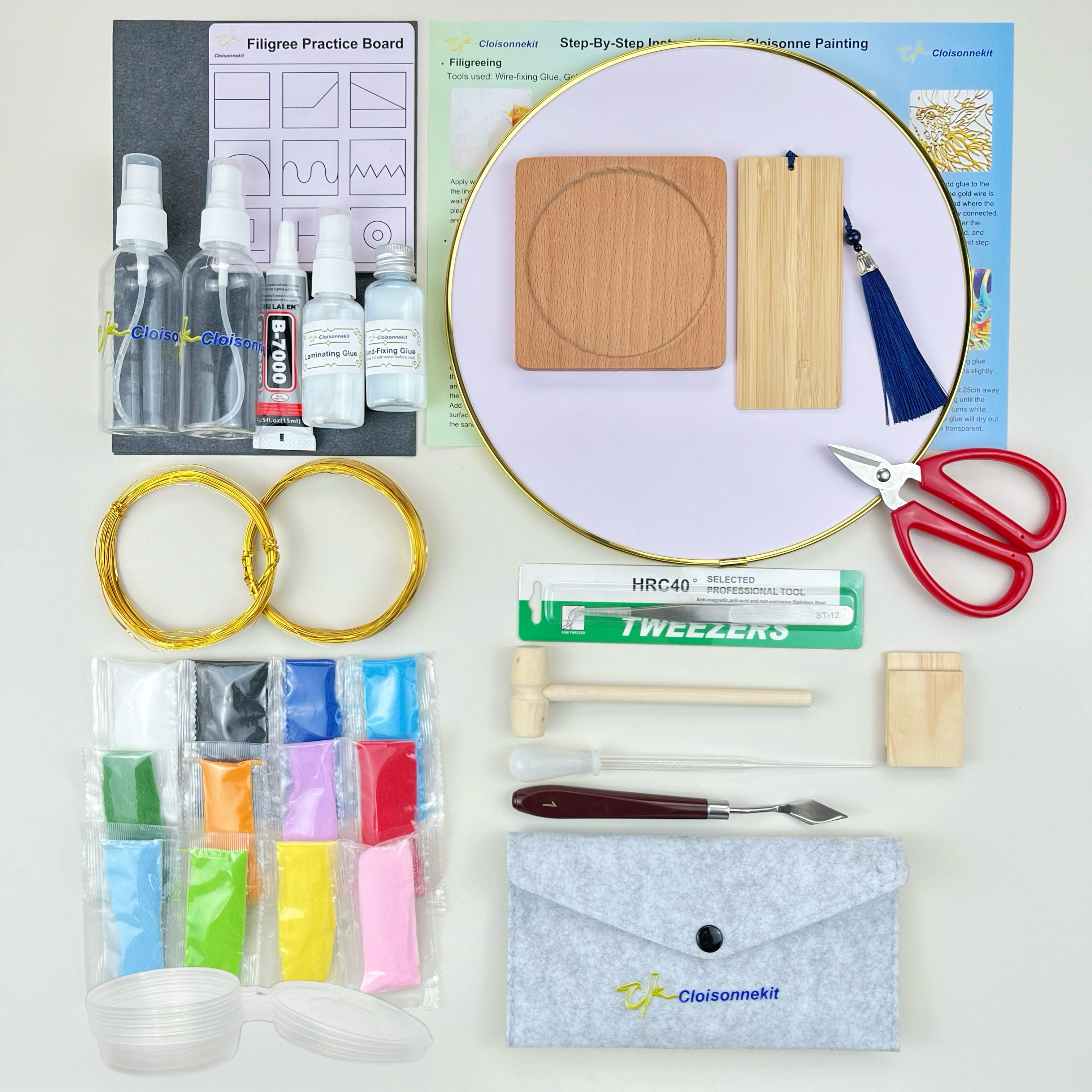 Blank Classroom Cloisonne Painting Art Kits for Art Teaching - Cloisonnekit