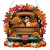 2Pcs citrouille voiture - 5d bricolage artisanat pendentif