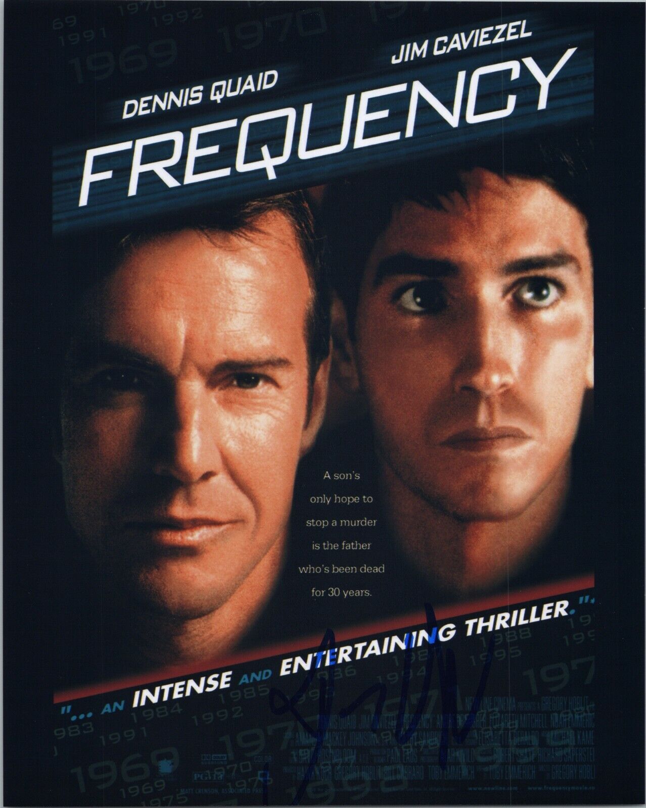 ~~ DENNIS QUAID Authentic Hand-Signed FREQUENCY