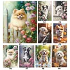 (Multi-Style) Flowers Dog-11CT Counted Cross Stitch 40*50cm/40*60cm