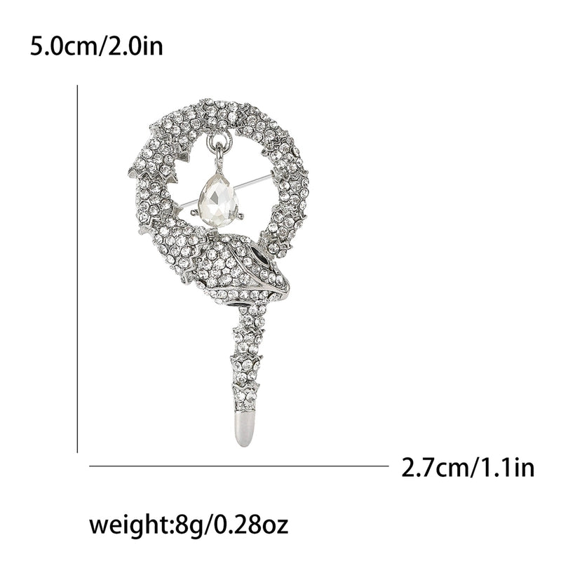 Lady Pin Snake Alloy Unisex Brooches