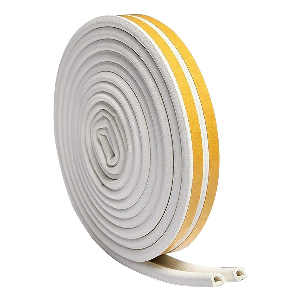 

Self Adhesive D P E Type Rubber Foam Seals Strip Soundproof for Door Window, White, 501 Original