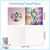 12Pcs Romantic Bouquet DIY Diamond Painting Greeting Cards for Adults Gifts