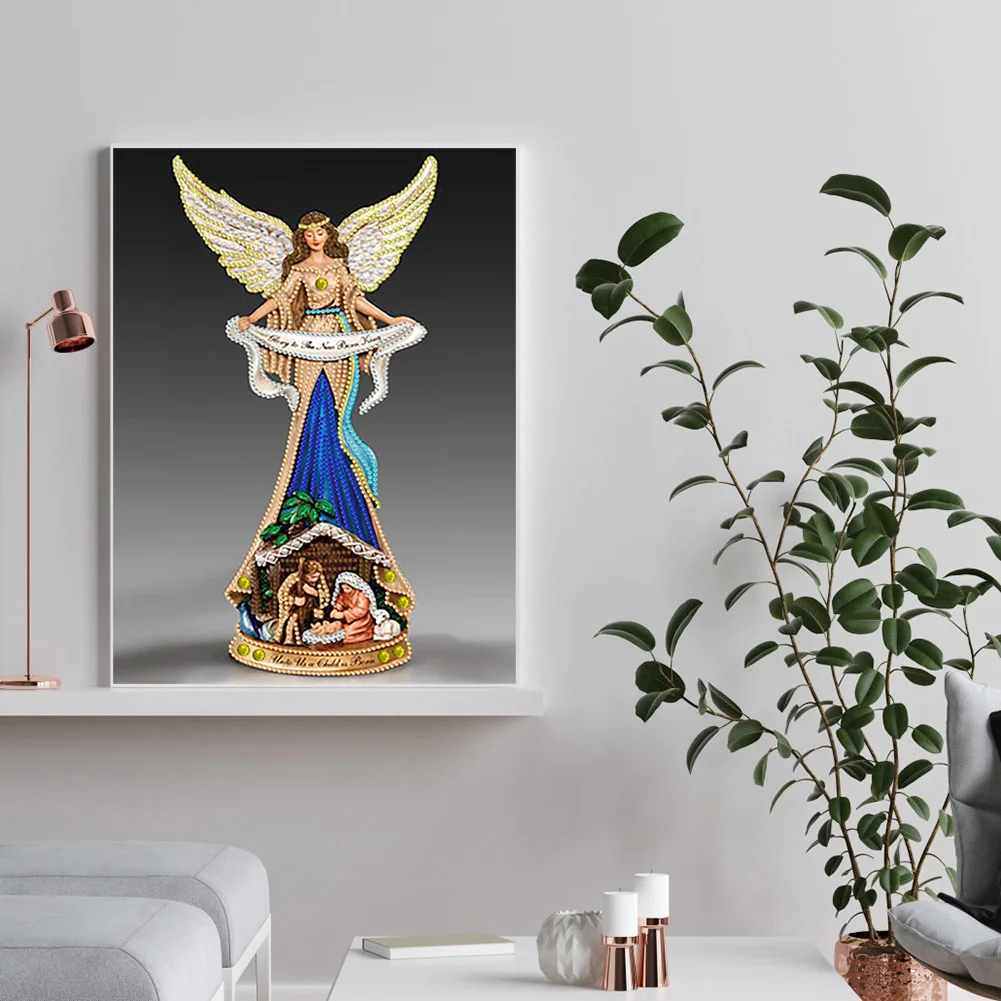 Diamond Painting - Partial Special Shaped Drill - Elegant Lady(30*40cm)