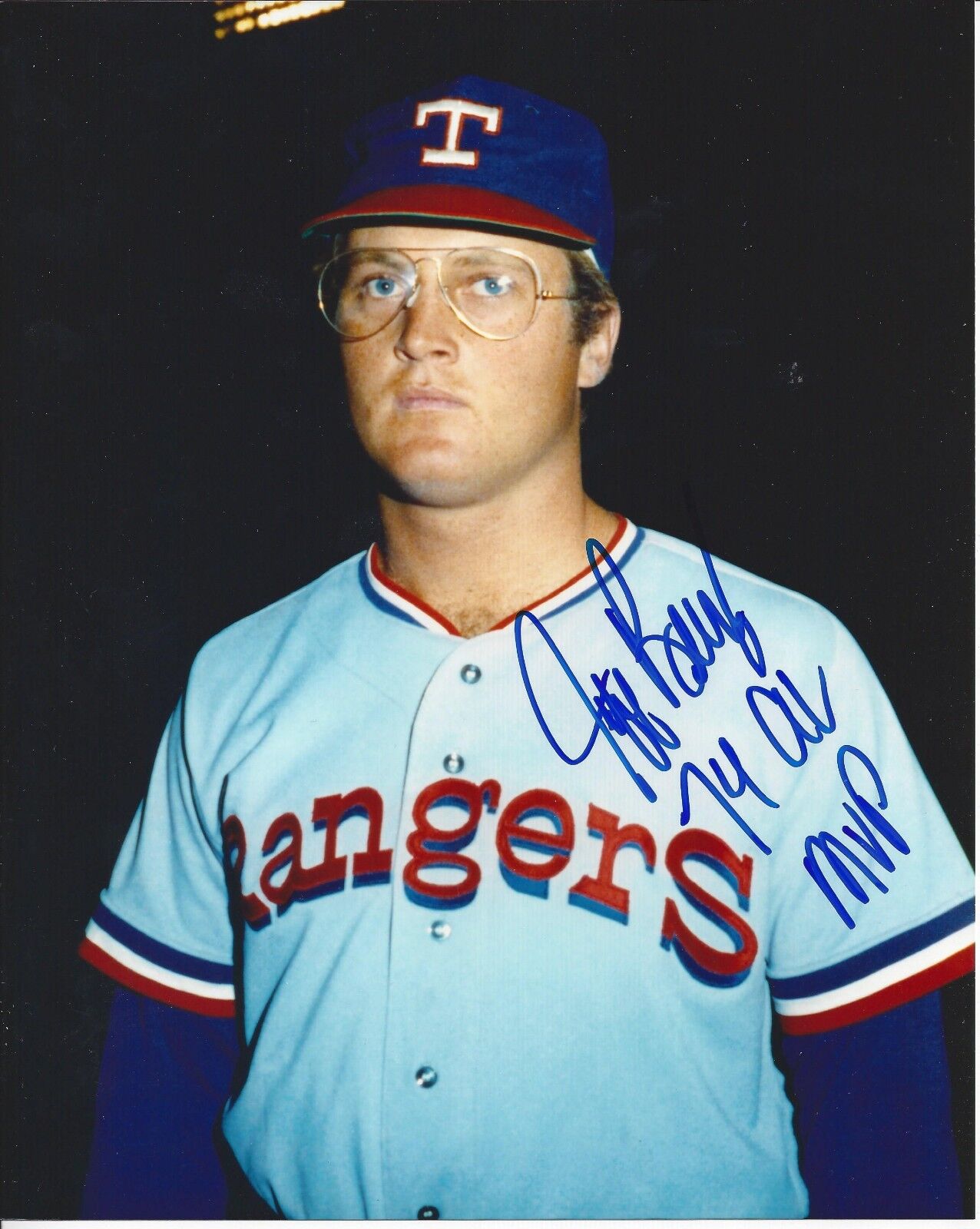 Jeff Burroughs autographed Rangers 8x10 In person #1 MVP 1974 Texas