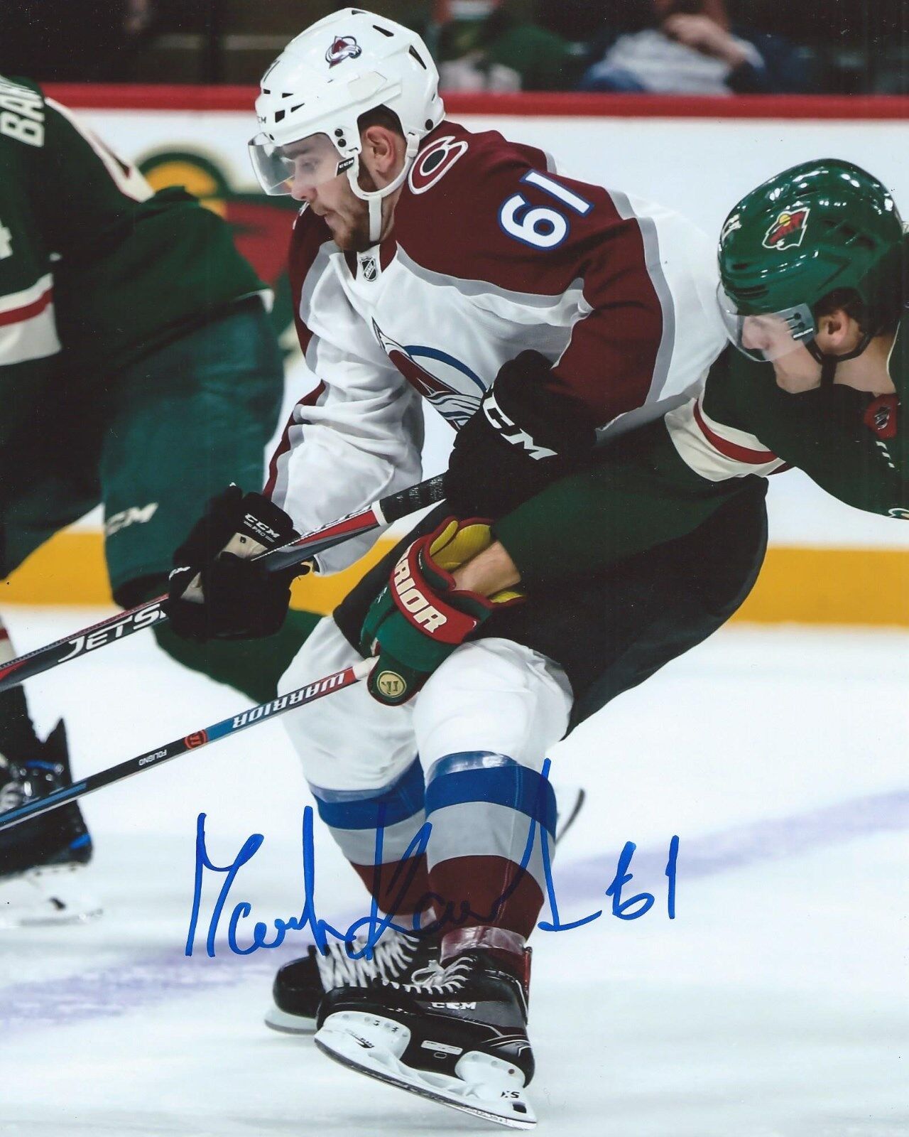 Martin Kaut Signed 8x10 Photo Poster painting Colorado Avalanche Autographed COA