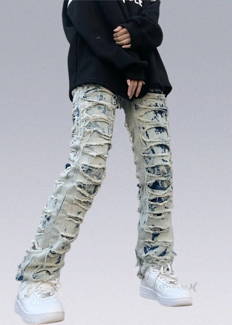 パンツ theredthread Stucked denim1 THEREDTHREAD / ザレッドスレッド】S cutting denim 1