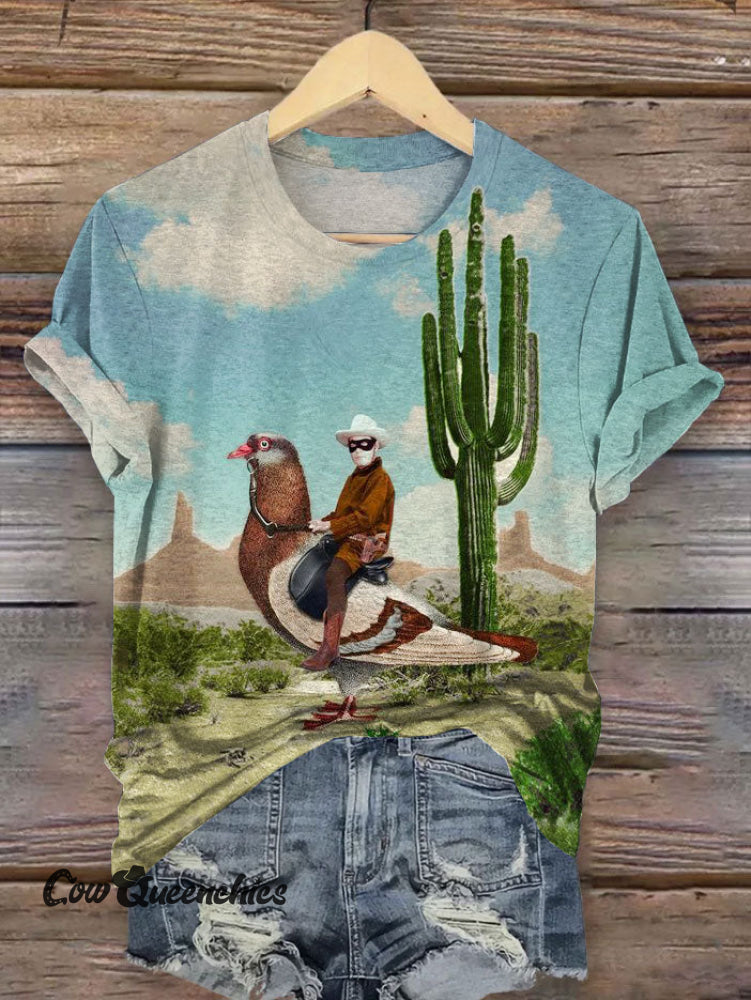 Vintage Art Print T-shirt Multicolor / S