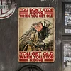 Old Man Motorcycle - Vintage Metal Signs(8*12Inch) - Vehicle