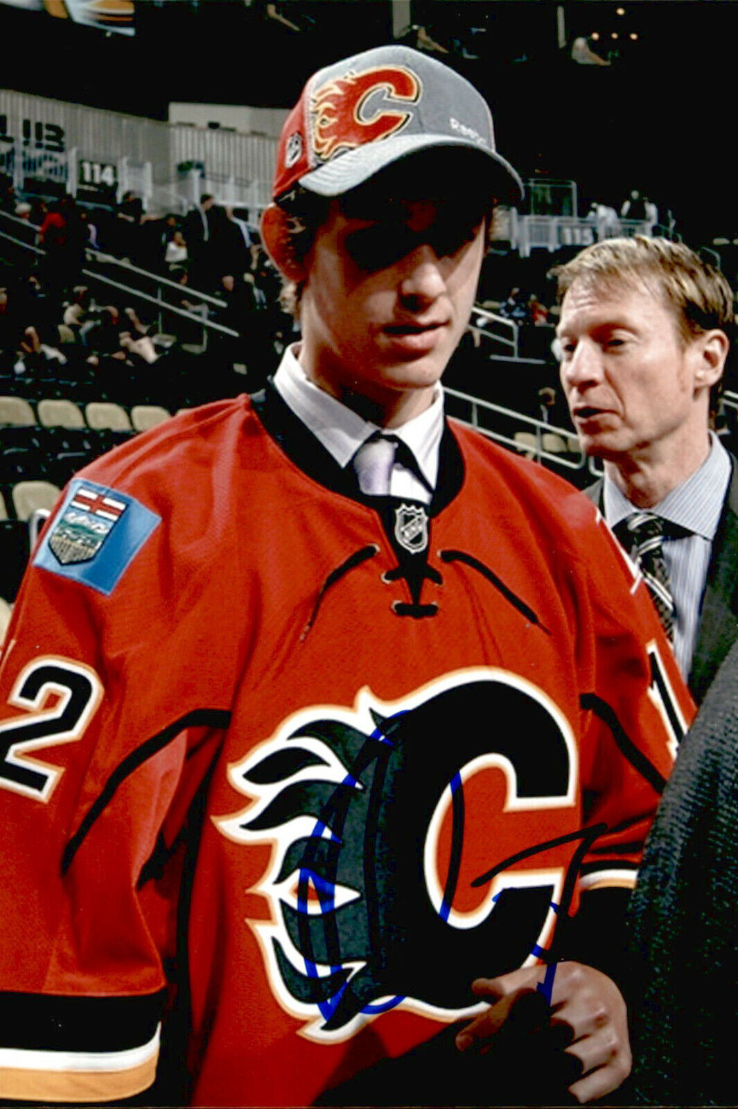 Ryan Culkin SIGNED autographed 4x6 Photo Poster painting CALGARY FLAMES #3