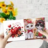 6Pcs Valentines Day Diamond Painting Greeting Card
