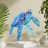 (US Local)DIY Sea Turtle Jellyfish Special Shaped Desktop Diamond Art Kits Home Table Decor