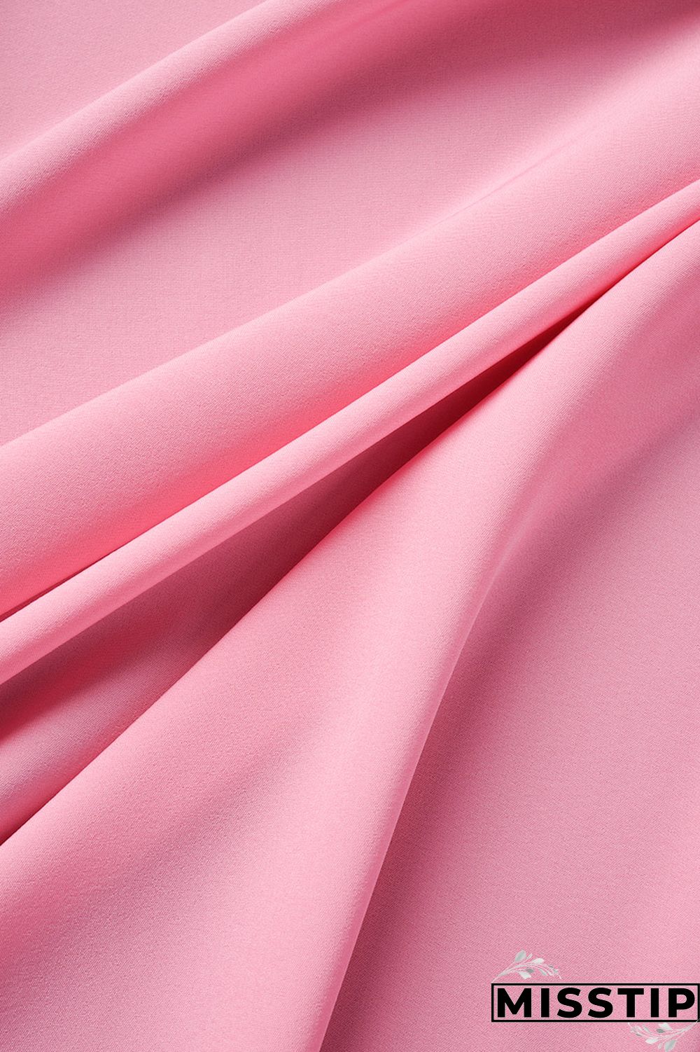 Pink Casual Solid Patchwork Shirt Collar Tops