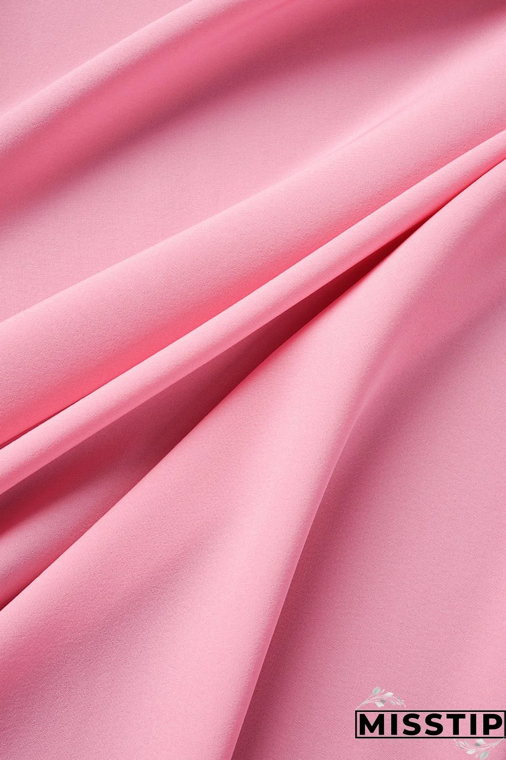 Pink Casual Solid Patchwork Shirt Collar Tops