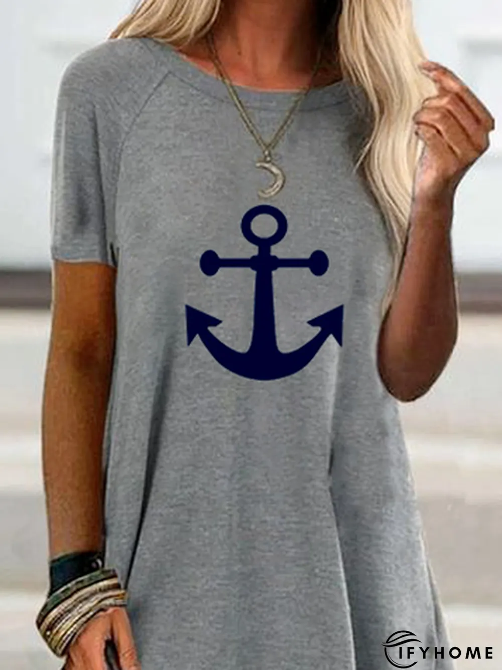 Geometric Short Sleeve T-Shirt | IFYHOME