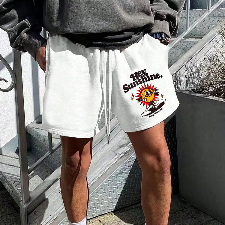 Hey Sunshine Printed Men's Shorts