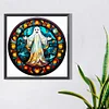 (50*50cm)Stained Glass Halloween - Full Round Drill Diamond Painting