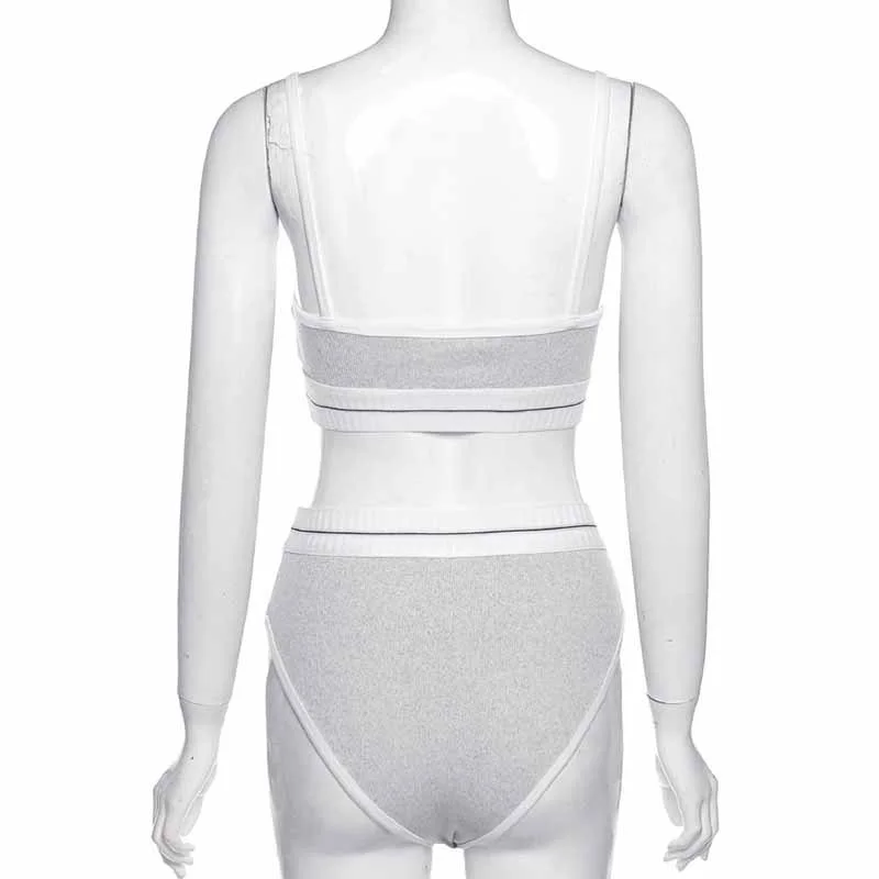 Uveng New Women's Clothing In Autumn And Winter 2020 Is Wearing A Colorful Umbilly Fashion Sling Vest Shorts Two-Piece Set Of Women