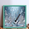 Guitar-11CT Stamped Cross Stitch 40*40cm/15.75*15.75in