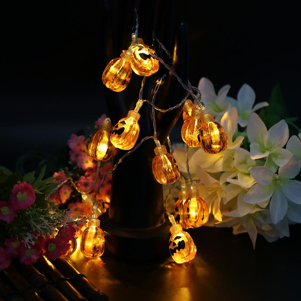 

20Pcs LED Halloween Ghost Pumpkin Bar-Curtain String Night Light, 501 Original