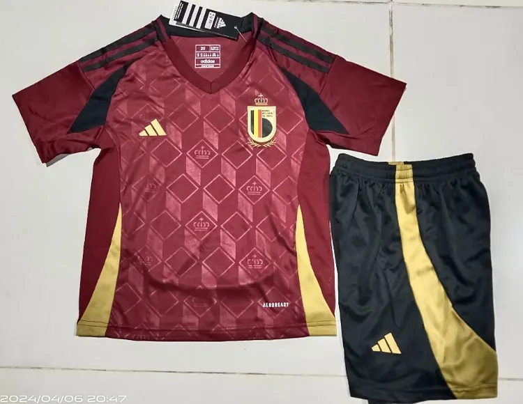 24-25 season Belgium home jersey children's clothing