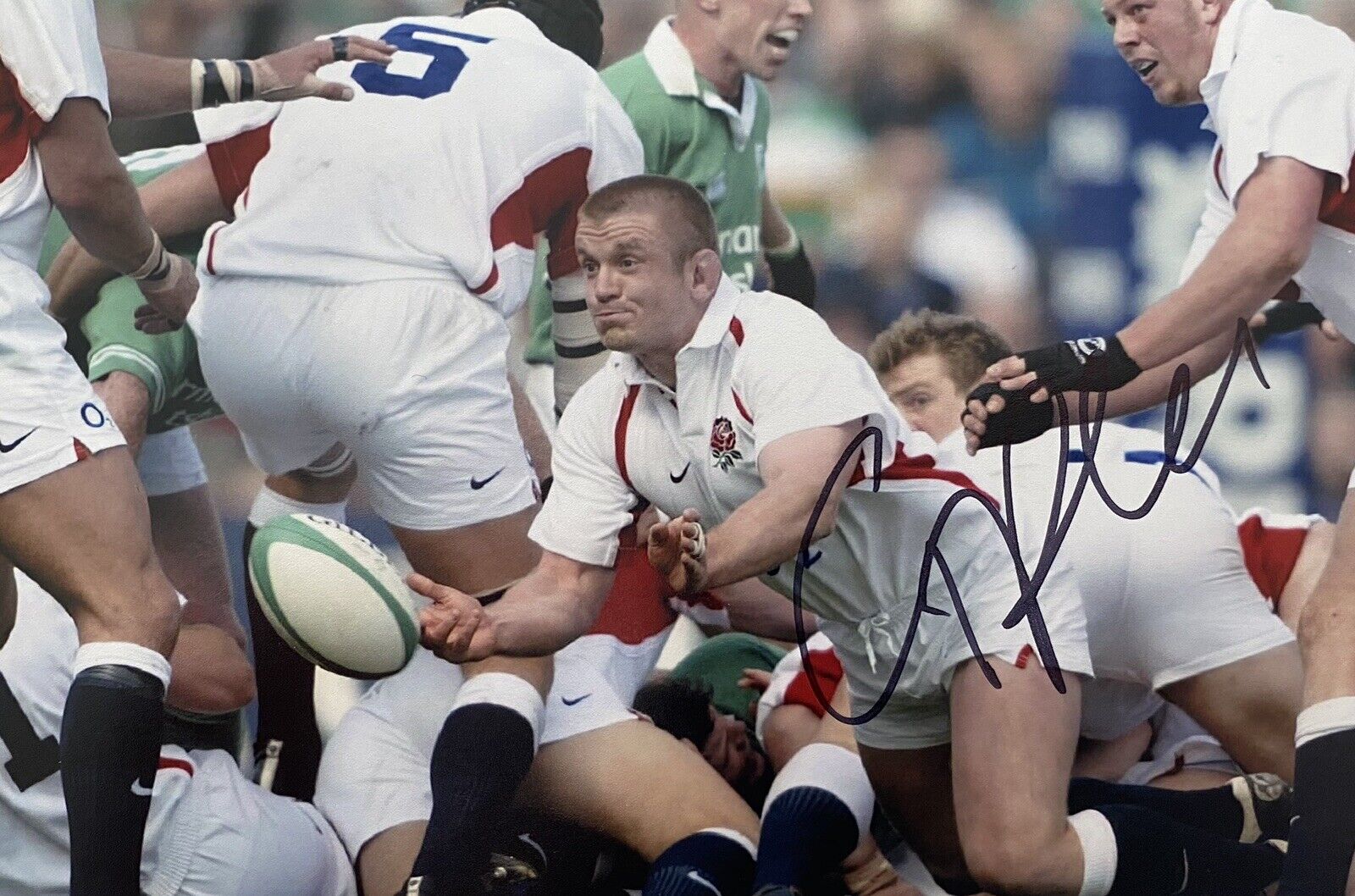 Graham Rowntree Genuine Hand Signed England 6X4 Rugby Photo Poster painting