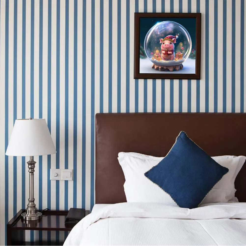 DIY Paint By Number 40*40cm - Crystal Ball-Pig
