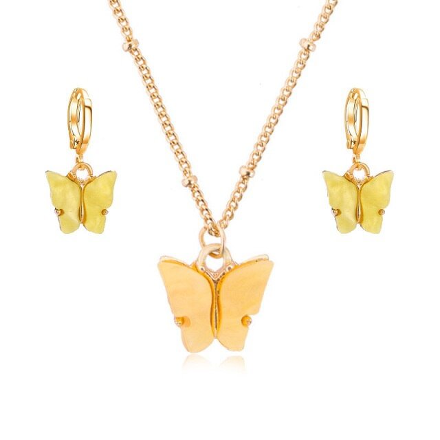 YOY-Cute Butterfly Earrings Set for Women