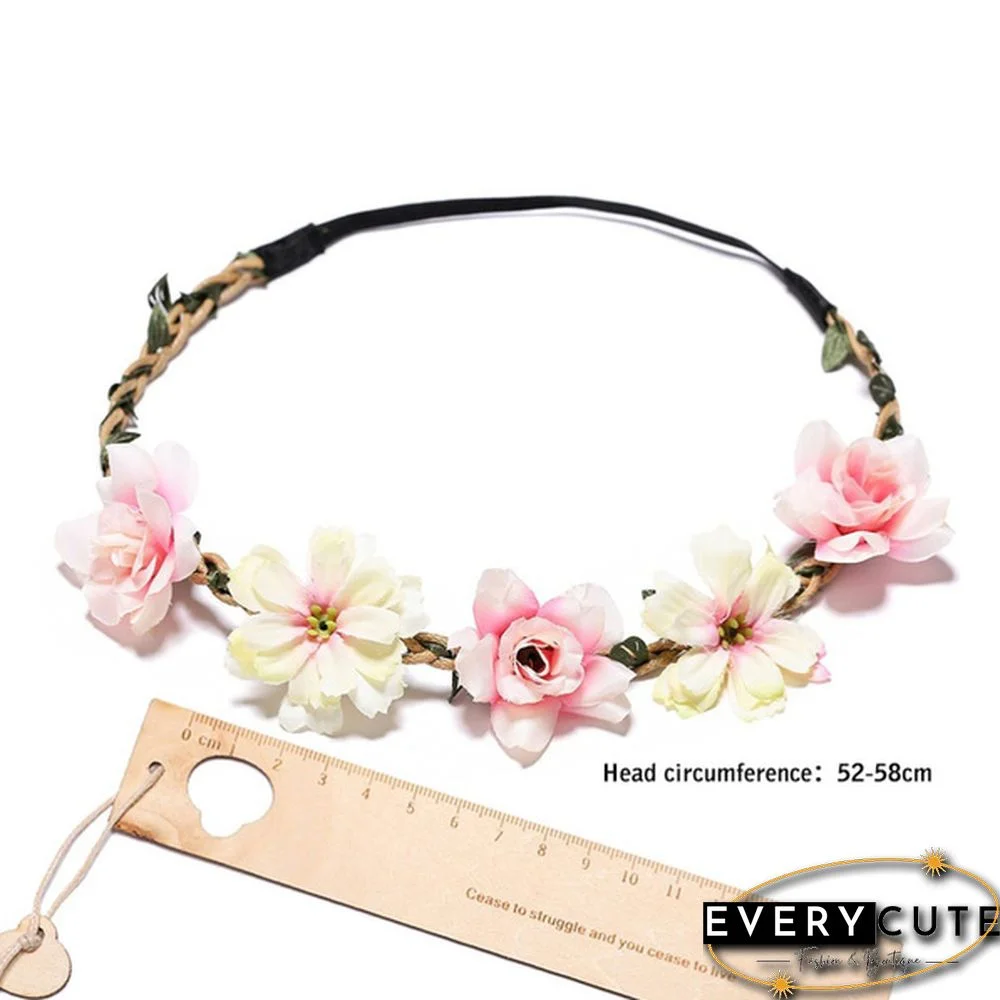 New Fashion 1pcs Women Charm Flower Tiara Wedding Floral Headband Hair Accessories Bridal Garland Princess Wreath Girls Crown Headdress Party